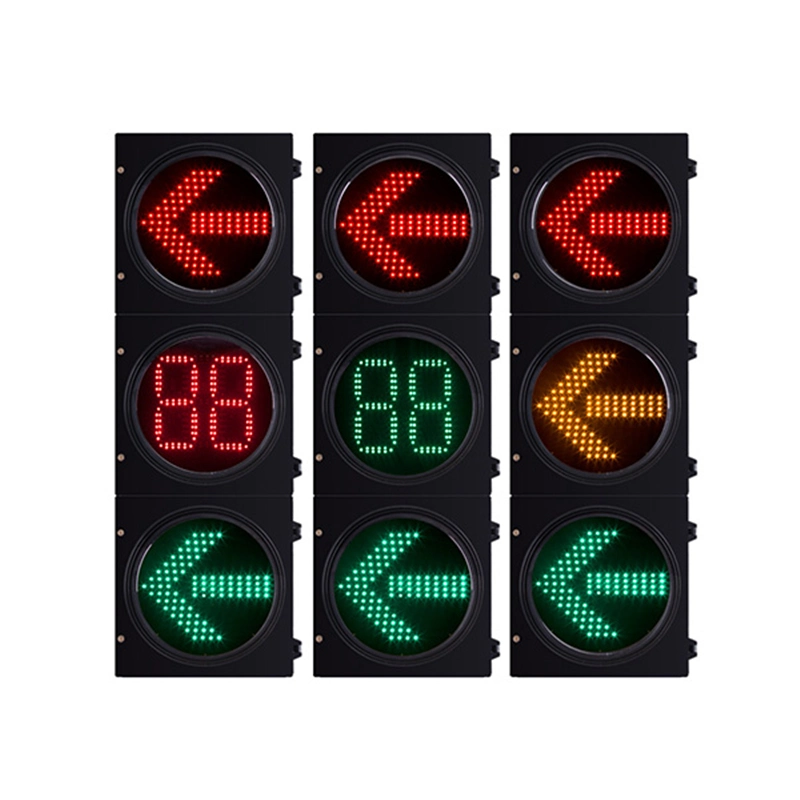 Hepu Die-Cast Aluminum Waterproof Roadway Highway 3 Colors Intelligent Traffic Indicator Lights