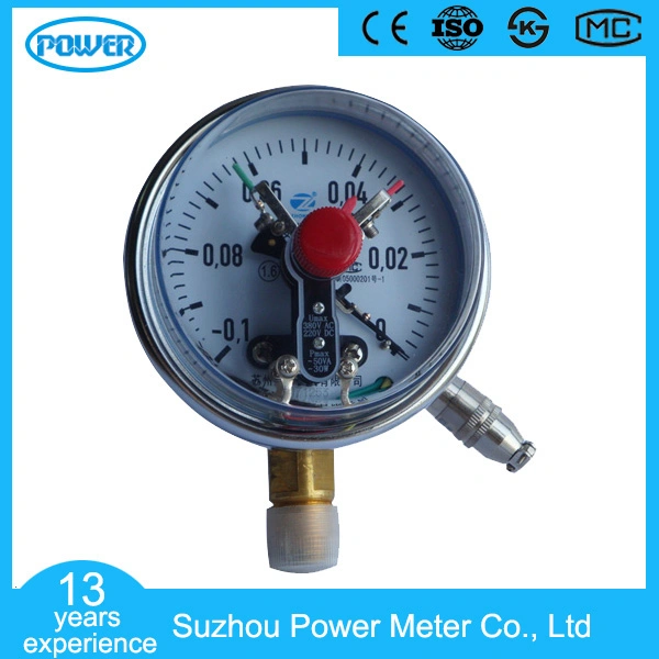 150mm Bottom Full Stainless Steel Electric Contact Pressure Gauge