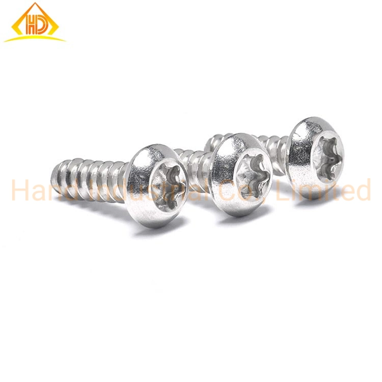 A2 SS304 PT Thread Button Head Torx Self Tapping Forming Security Screw