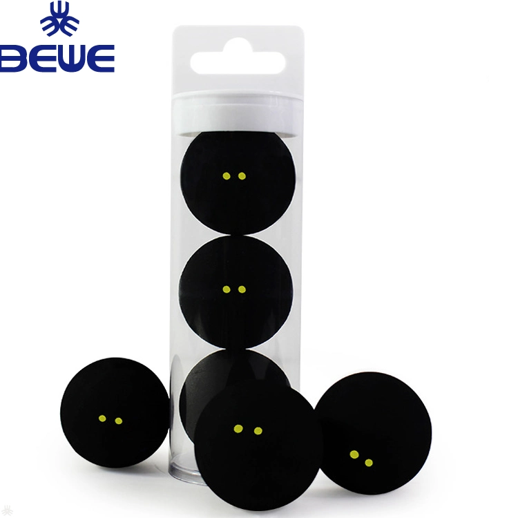 Rubber 2 Yellow DOT Tournament Slow Speed Squash Ball