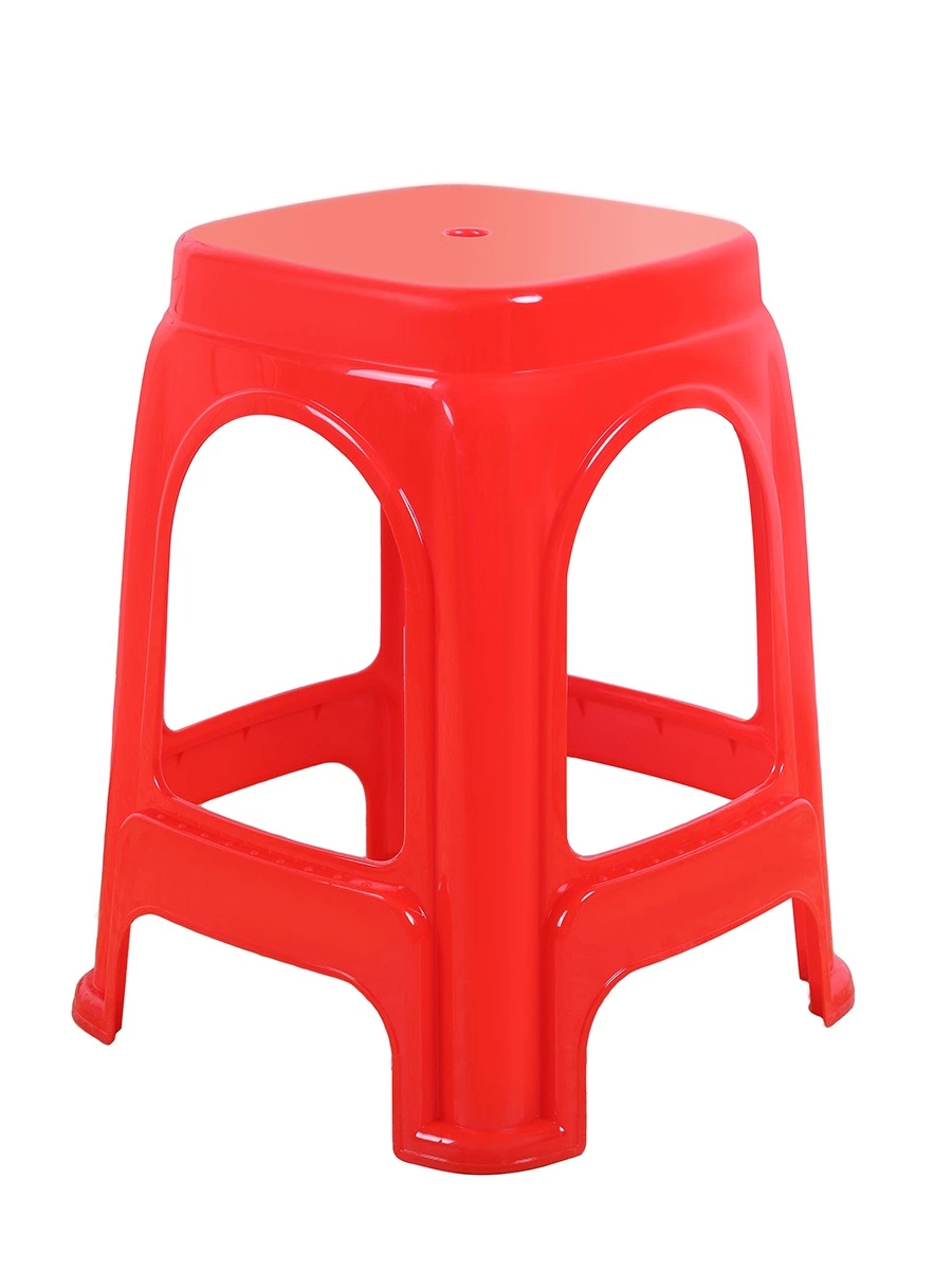 Household Portable Square Adult Modern Foot Stool High Kids Step Outdoor Plastic Stackable Furniture Chairs for Living Room