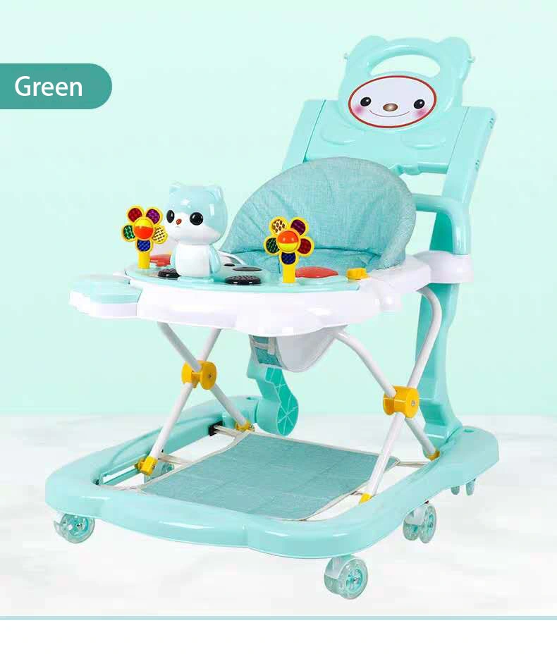 Wholesale/Suppliers Toys Round Baby Walker Music 6 Swivel Wheels Baby Walker