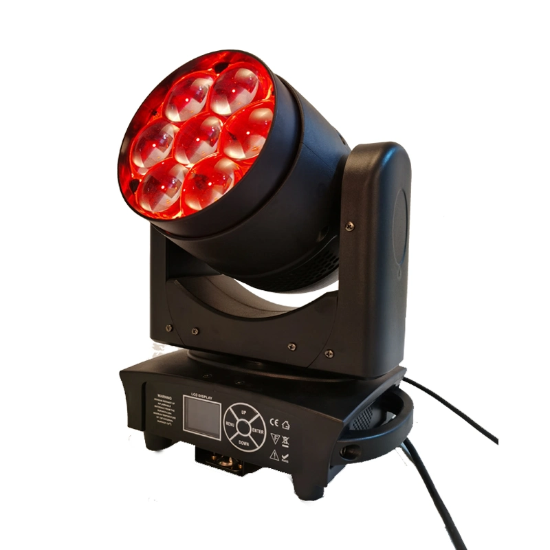 Lyre Moving Head Light 7X40W RGBW LED Moving Head Bee Eye Lighting