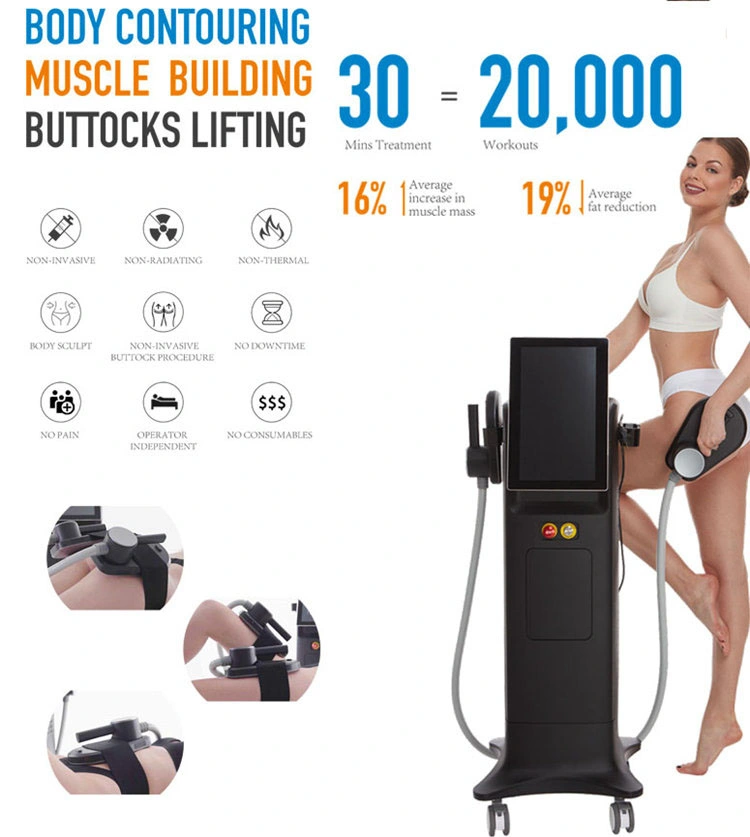 EMS أحدث صالونات التجميل الكهربائية المجال المغناطيسي Hemt Muscle Slimming Beauty Salon معدات EMS