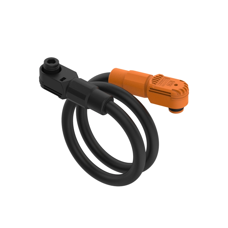 1500 V de almacenamiento de energía el conector cable con enchufe negro naranja en ángulo recto 300Pin 1 Cable de batería