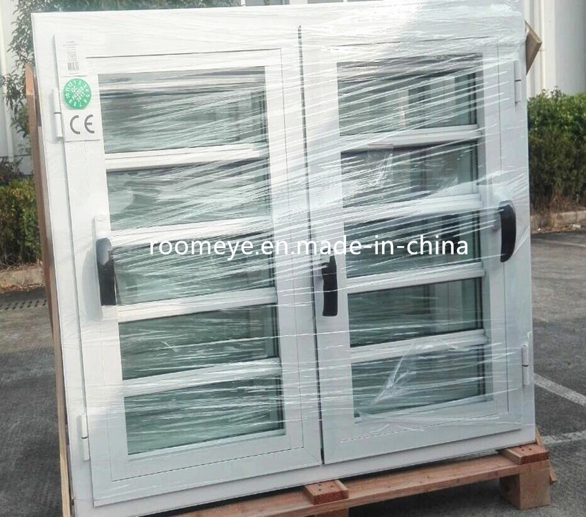 Hurricane Impact Double Sash Aluminium Casement Glass Louver Window/Jalousie Window for Caribbean Islands