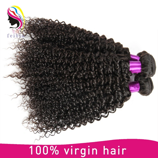 8A Grade Brazilian Kinky Curl Human Virgin Hair Weaving