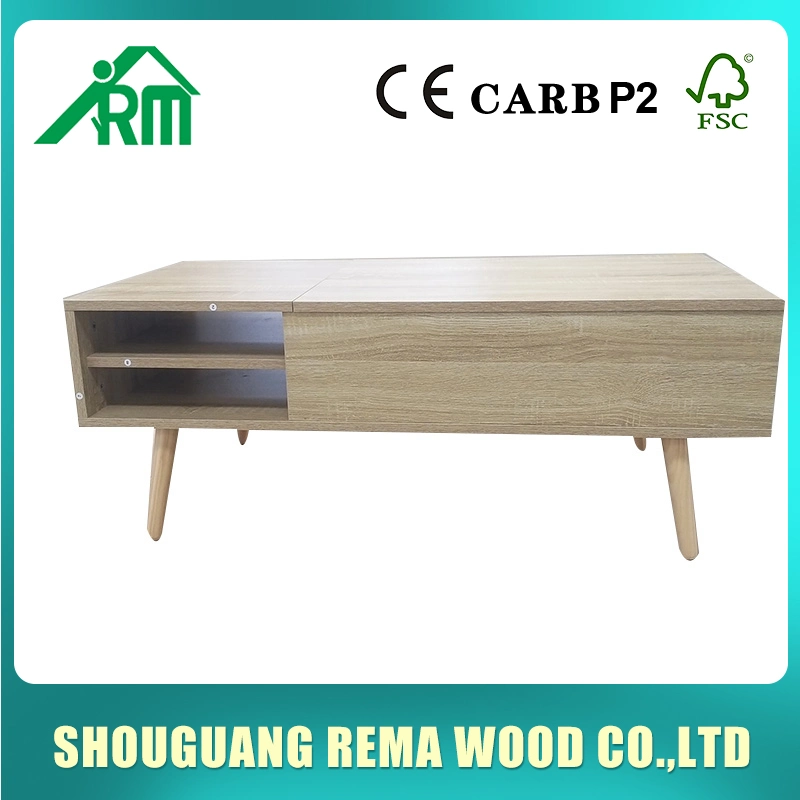 Modern Style Living Room Furniture Top Center Table Rectangle Shape Side Tea Coffee Table