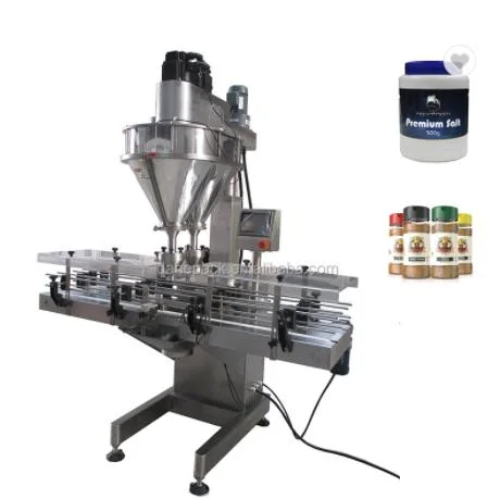 Auger Protein Powder Filler Bottling Line, Powder Bottle Packing System