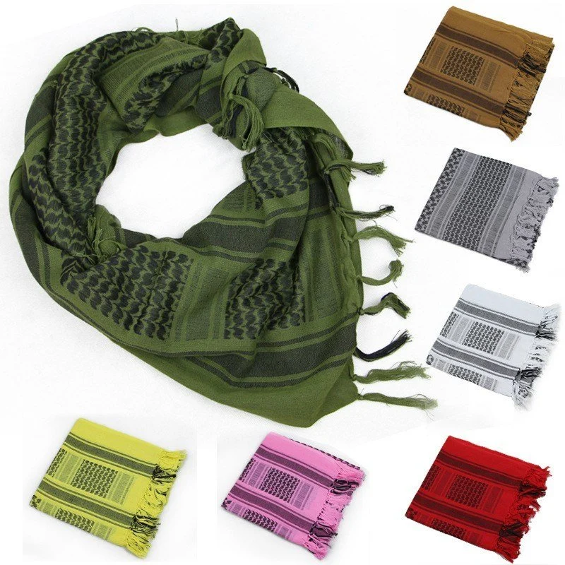 Winter Summer Arab Muslim Outdoor Men Casual Warm Scarf Windproof Wind Scarf