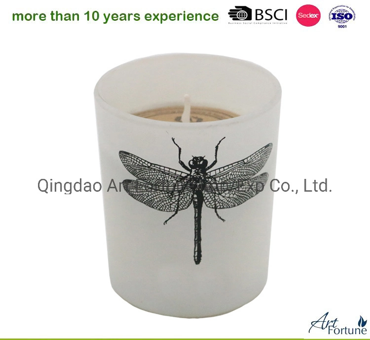 Dragonfly Soy Wax Glass Candle for Home Decor