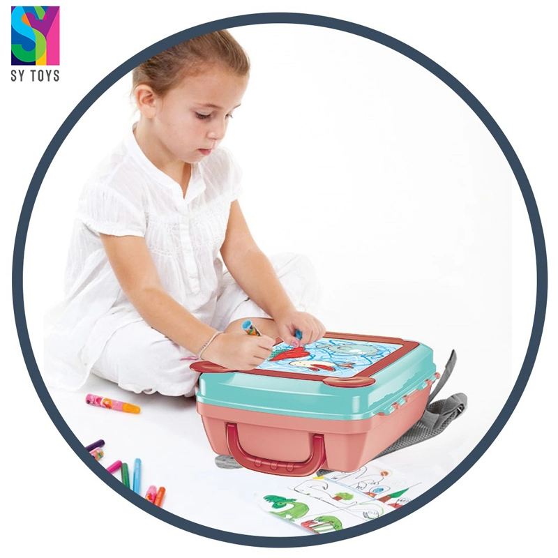 Sy Children's Multi-Function Projector Drawing Toy Learning Table Kids 4 in 1 Painting Board