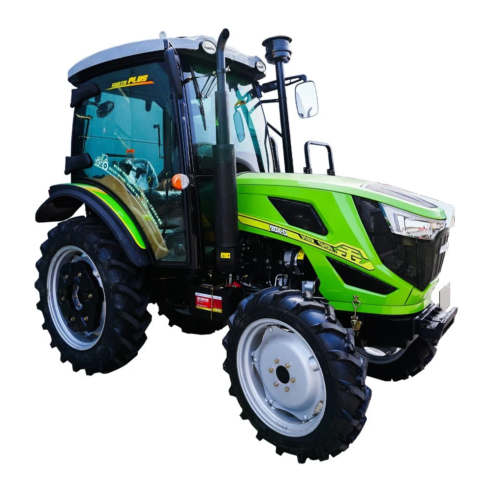 CE Certificated Factory Price 4X4 Compact 90HP Tractor with Loader and Backhoe with Environmental