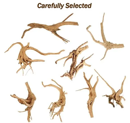 Natural Aquarium Driftwood Assorted Branches Reptile Ornament for Fish Tank Decoration