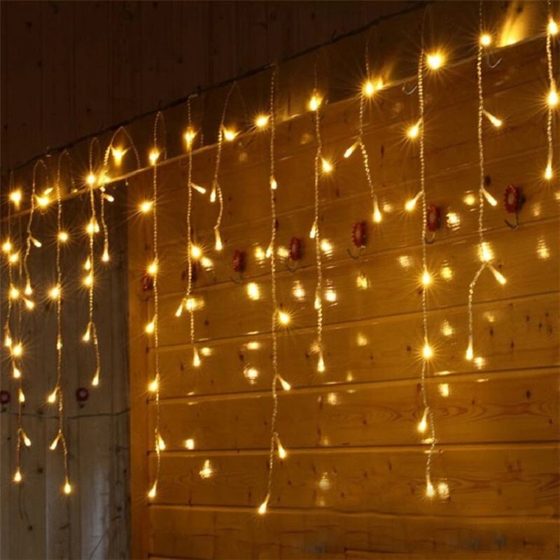 Holidays Party Garden Stage Christmas Courtyard Garland LED Curtain Icicle String Light