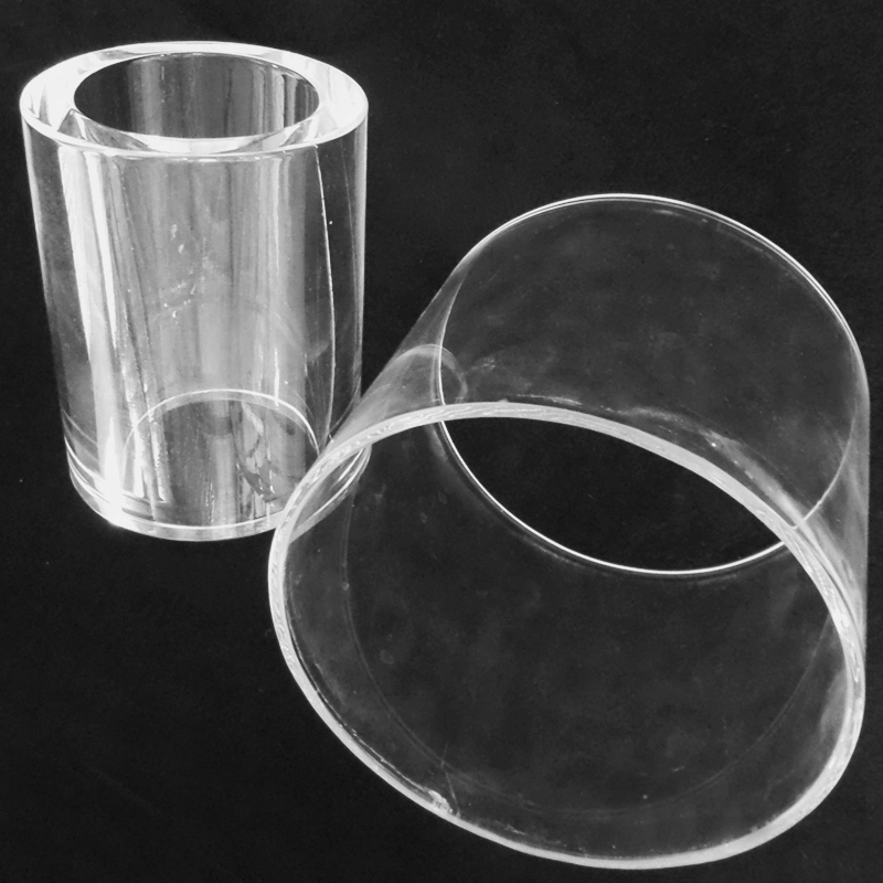 High Pressure Resistance Large Diameter Clear Quartz Glass Tube