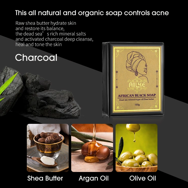 Wholesale/Supplier Hot Selling Oil Control Super Cleansing Face Wash Body Wash Savon Noir African Black Soap