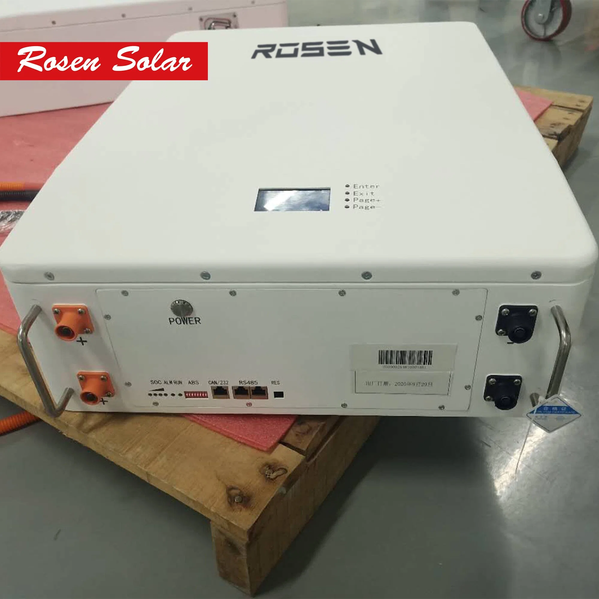 Rosen Lithium Bateria solar 48V 200Ah 10kw LiFePO4 Banco de Potência