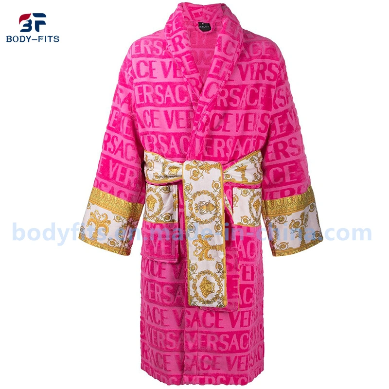 2023 Women's Cotton Robe Nightdress Coral Fleece Robe Bathrobe Set Christmas Custom Coral Fleece Bathrobes