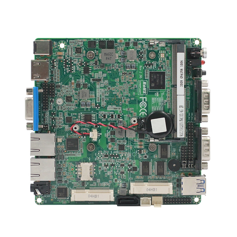 J4125 Motherboard DDR4 4RS232 2RS485 VGA HD SATA 4K, 6COM Ordenador de sobremesa Motherboard 2USB Gpio Tpm2.0 Barebone Mini PC