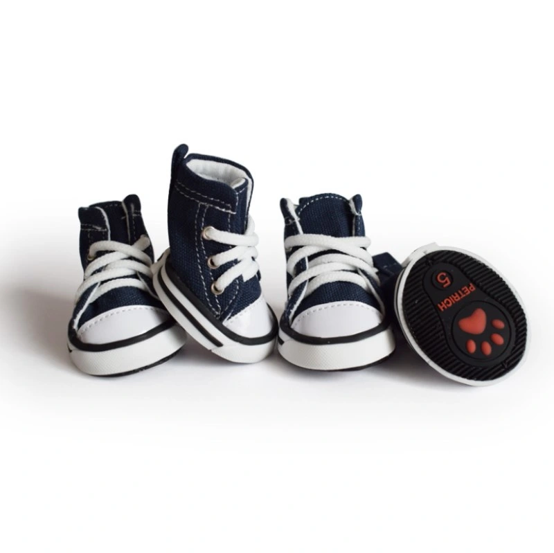 4PCS/Set Outdoor Pet Dog Canvas Shoes