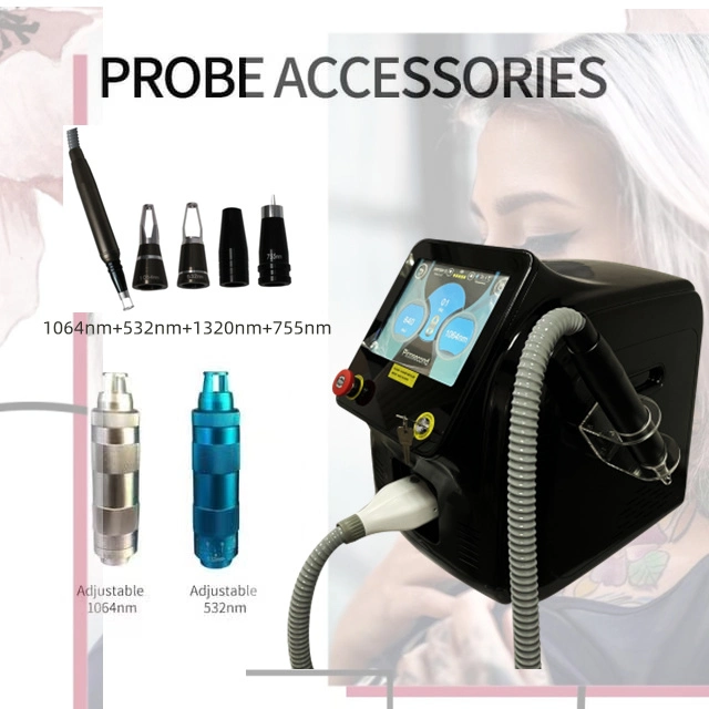 Appareil portable non invasif 755nm Pico laser Treatment tatouage au laser Picoseconde Machine d'élimination des lentilles pigmentaires Picoseconde Picopage d'élimination des mélasmes au laser Pico Laser