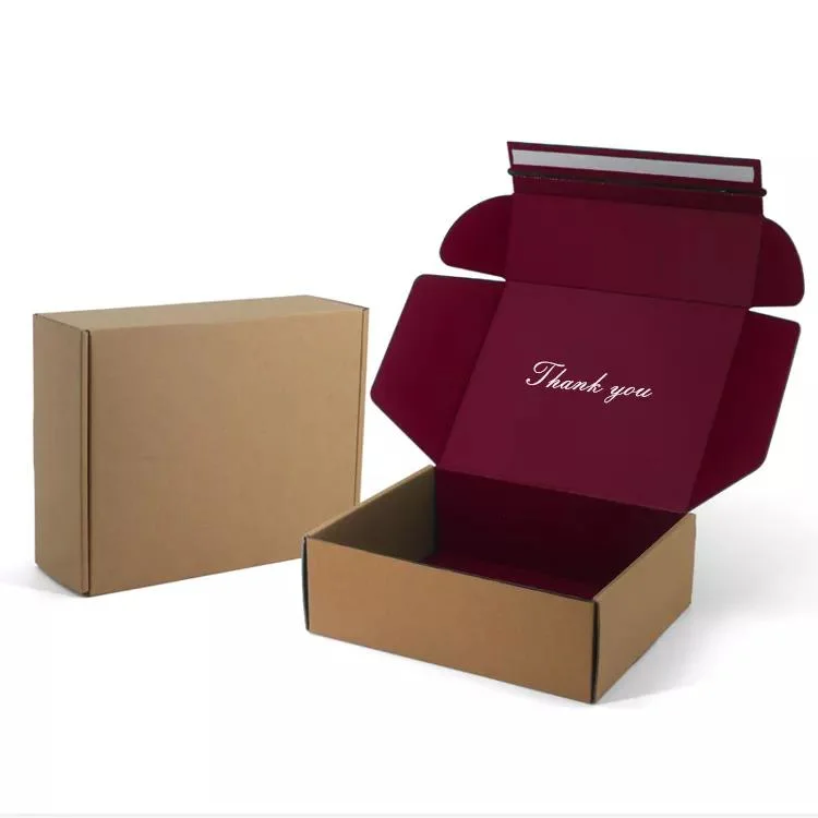 Kundenspezifischer Wellpappe E-Commerce Postversand Box Verpackung Lieferung
