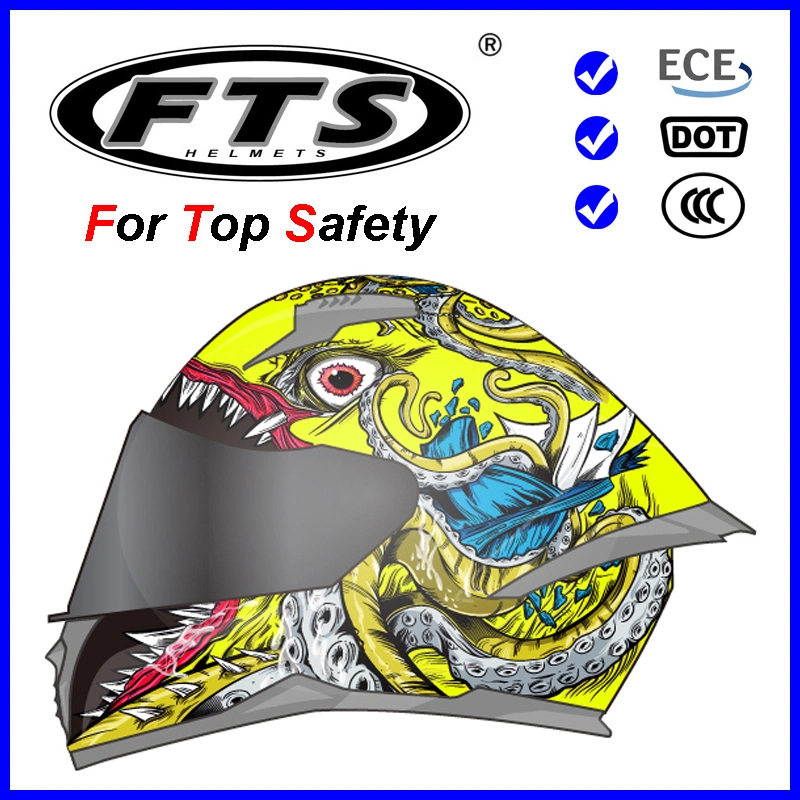 2023 نموذج جديد Full Face Helmet Dp816 مع الشهادات DOT واللجنة الاقتصادية لأوروبا R 22.06