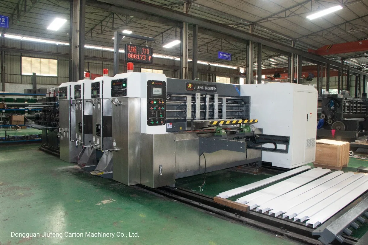 La maquinaria de impresión flexográfica Digital Jiufeng máquina máquina de hacer caja de cartón Troquelado engranan máquina