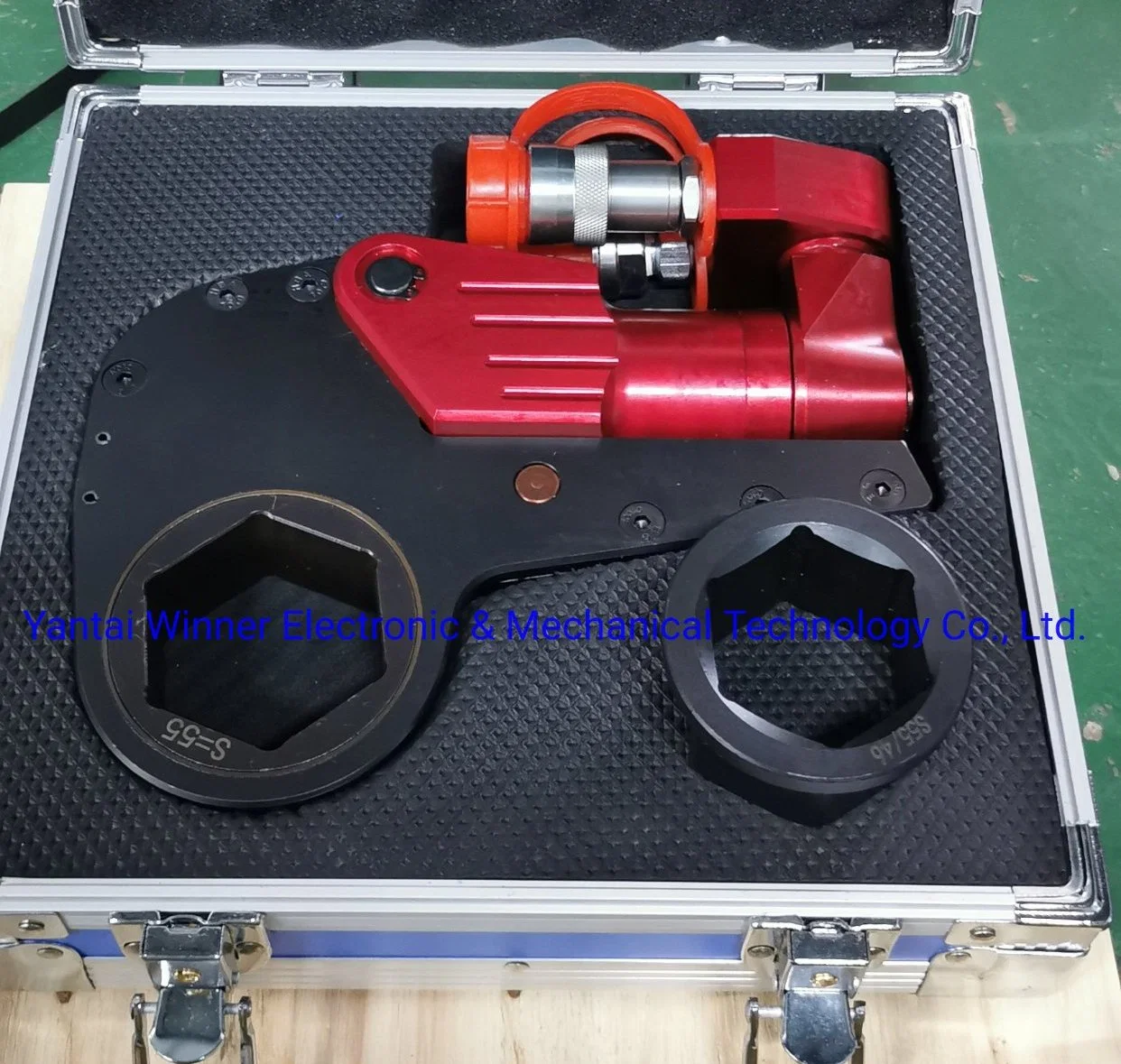 Wklc Series Torque Controlled Impact Wrench Small Electric Hollow Hydraulic Torque Wrench Hollow Low Profile Torque Wrench