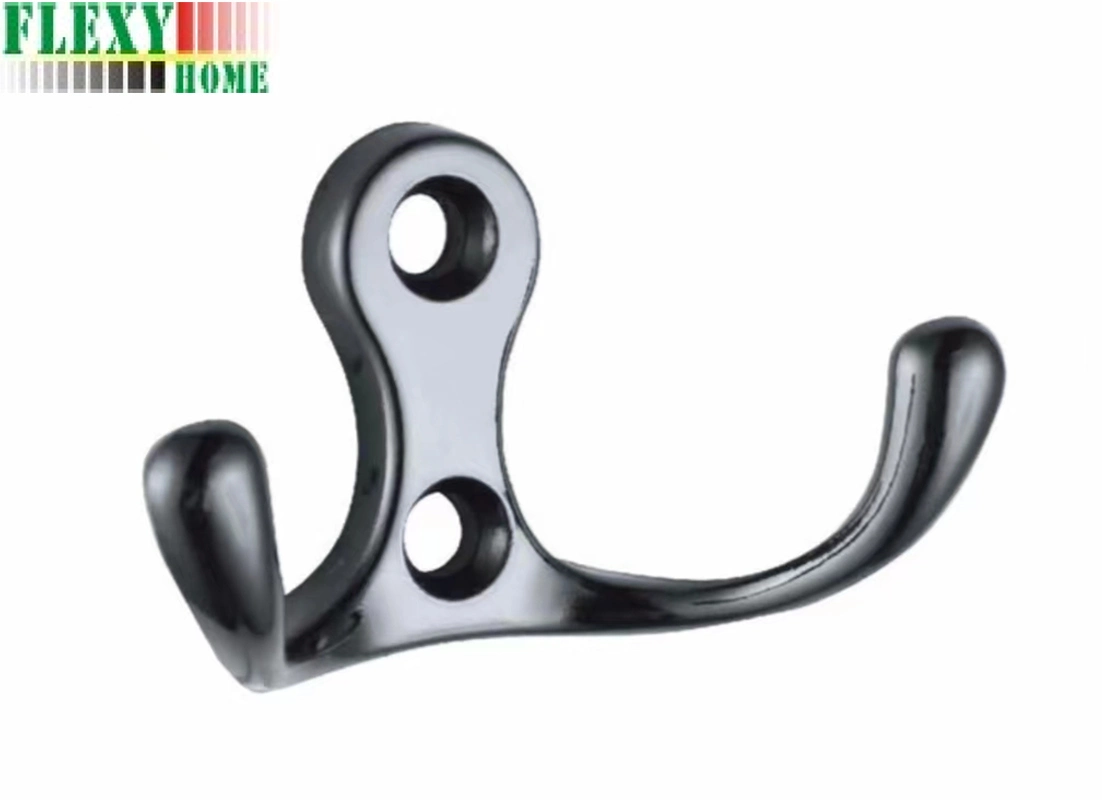 Clothes Hooks Wall Mount Metal Double Hooks