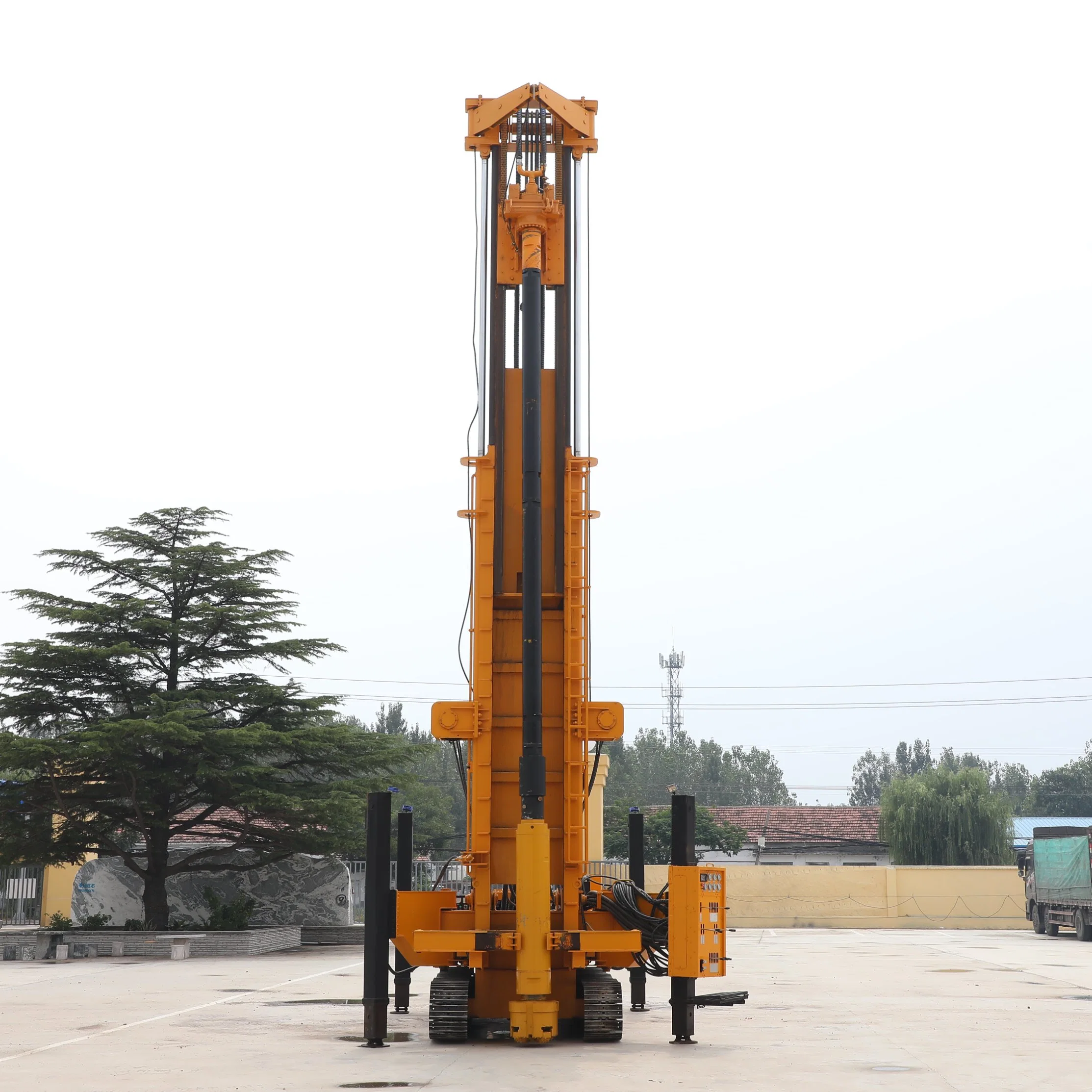 Hydraulic Small Crawler Type DTH Rotary Blasting Mounted Borehole Water Well Drilling Rig for Sale