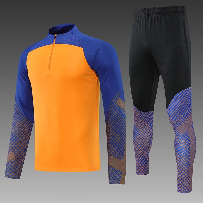 2022 Spring New Soccer Jersey Training Set Half Zip