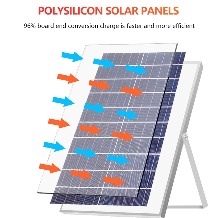 Panel solar impermeable al aire libre Farol Farol Solar de 100W con sensor de movimiento