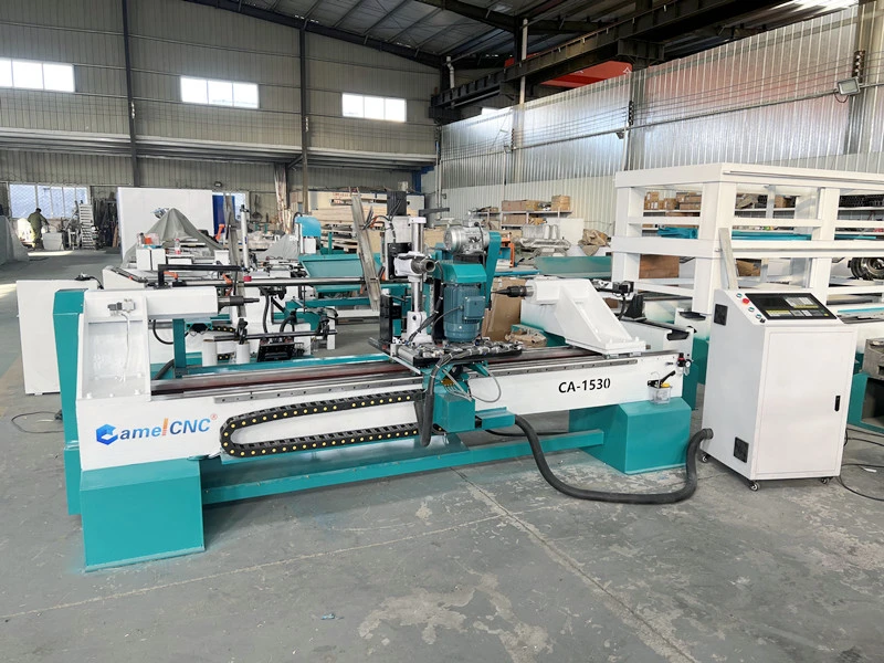 Automatic Feeding CNC Wood Lathe Columns Irregular Wood Staircase CNC Lathe Woodworking Machine