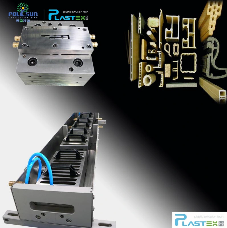 Perfil de plástico madeira WPC cabeça de tarracha Extrusão/molde de Extrusão