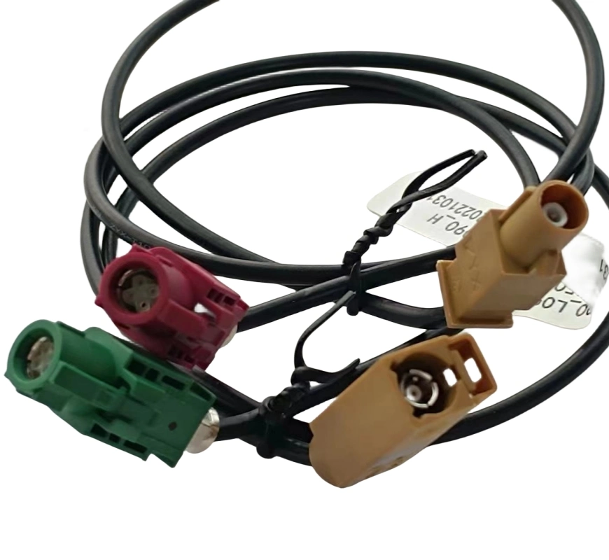 Lvds Hsd 4 pin Cable Fakra impermeable para la transmisión del automóvil y el proceso de señal