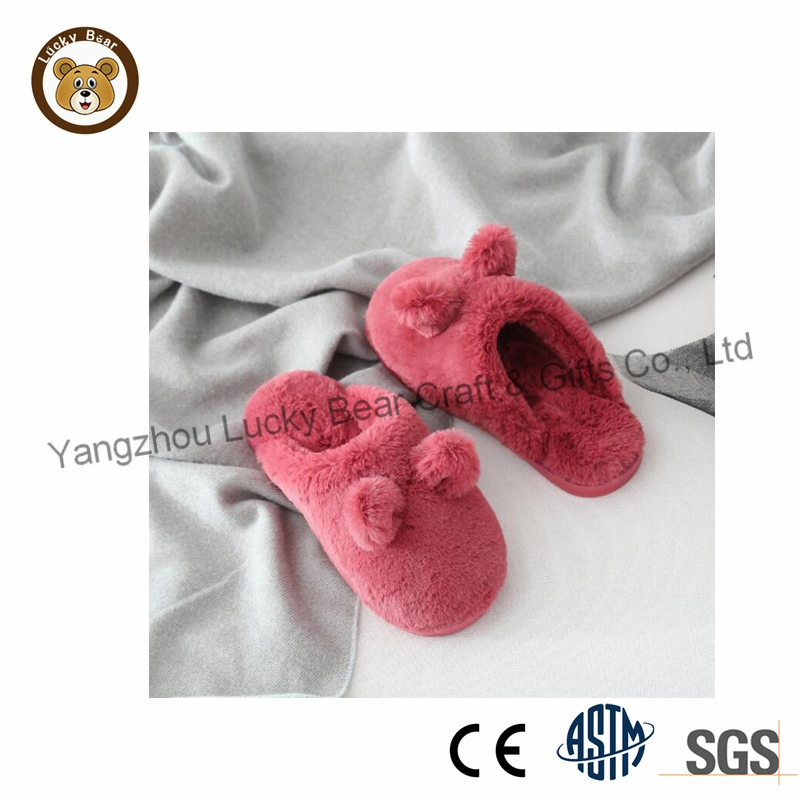 Cute Soft Fleece Furry Women Indoor Slide Shoes Girls Fashion Bedroom Slippers