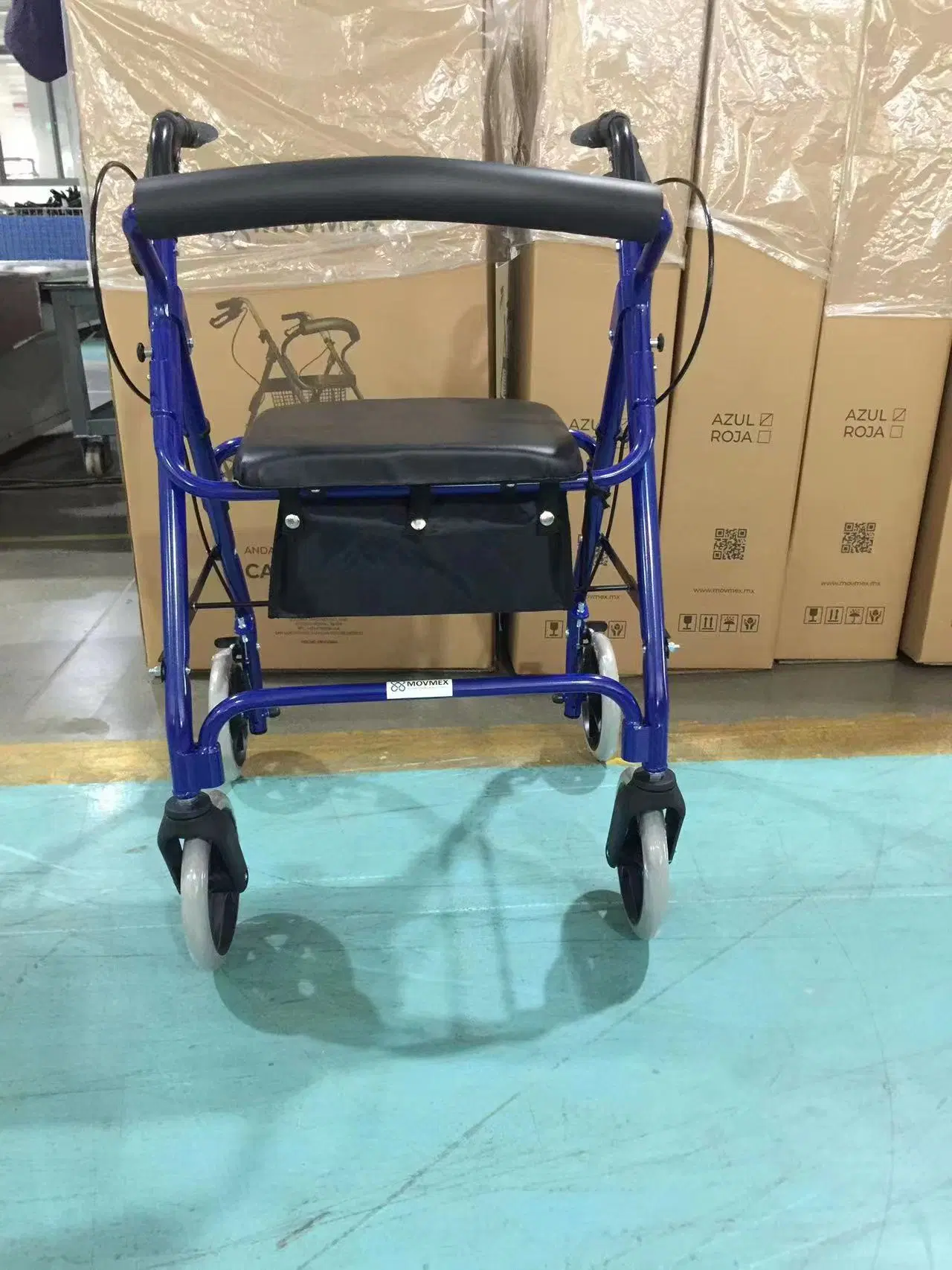 OEM Wheelchair Shopping Basket Walker Aid Equipment for Disabled and Elderly