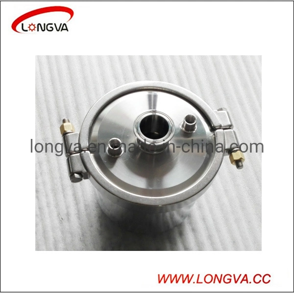 Sanitary Stainless Steel End Cap with Ferrule and Sight Glass Pipe Fittings for Extractor