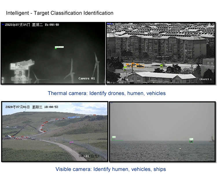 35km Day Area Detection Car Auto Tracking PTZ 640 Long Range Thermal Camera