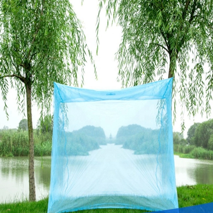 Who Recommended Deltamethrin or Permethrin Impregnated Llin Long Lasting Insecticide Treated Bed Net Mosquito Net with Light Blue & Olive Green