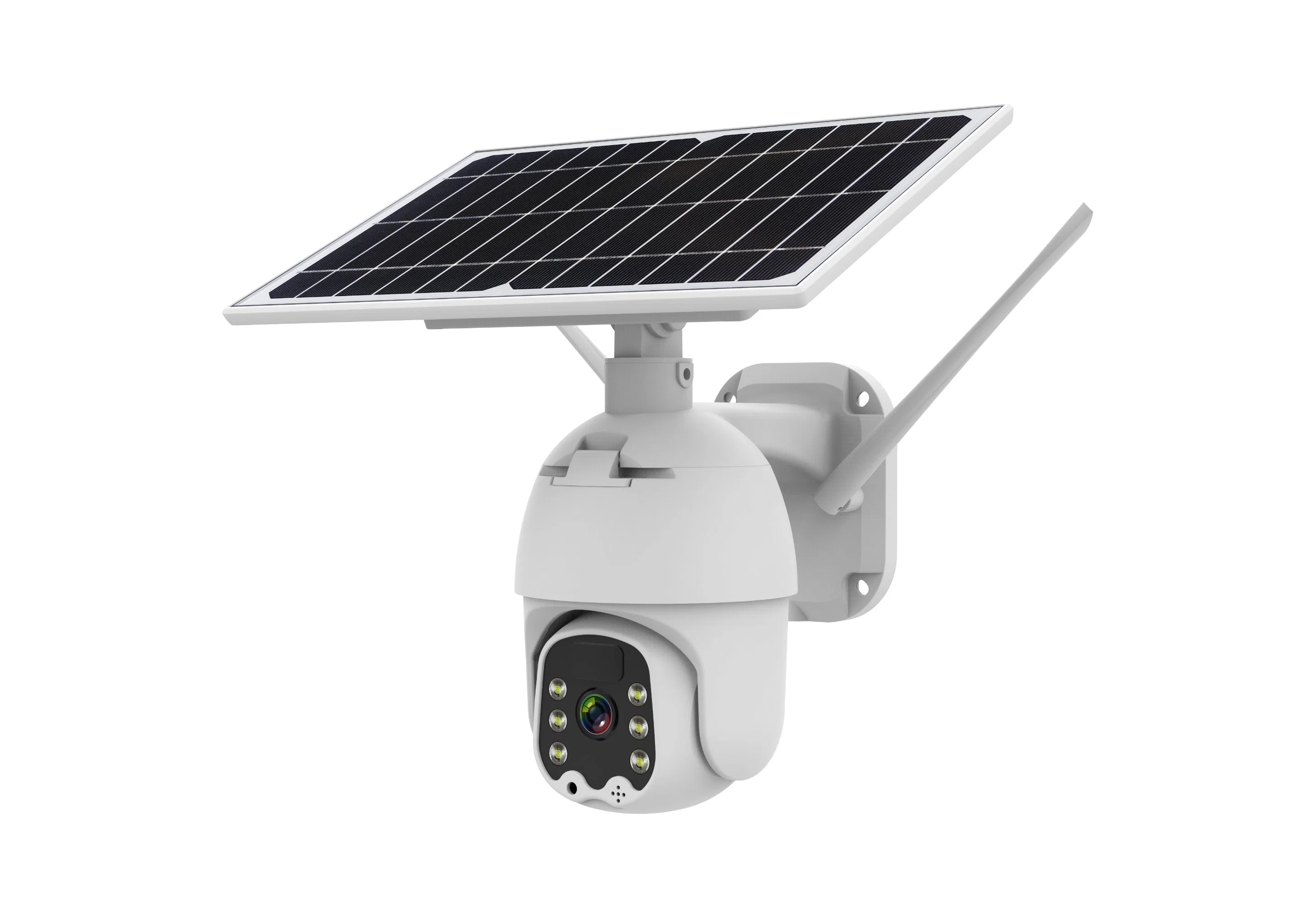 Solar Powered PTZ Camera Surveillance Built-in Mic and Speakers Support Two Way Audio