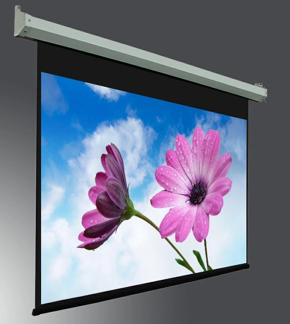 16: 9 400 Inch Motorized Projection Screen with Fiberglass Matte