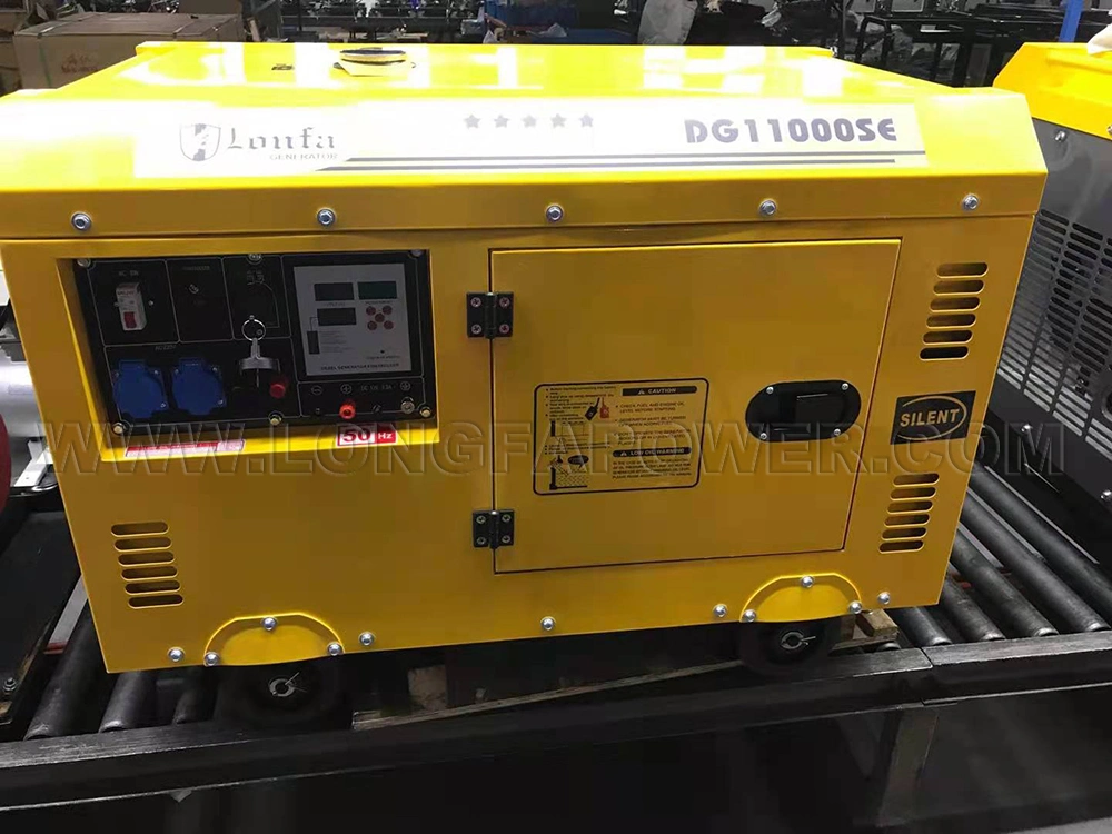 Geradores a diesel Power Super Silent de 10 kVA/tipo aberto Gen Defina o gerador portátil para utilização doméstica/energia de reserva com o preço de fábrica