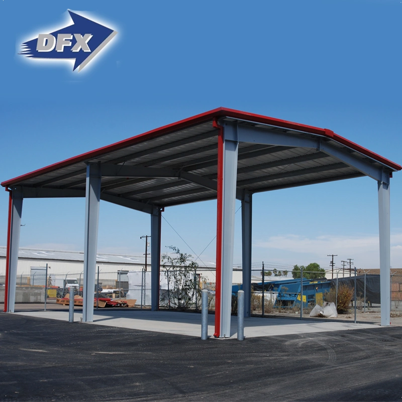 Low Price Flexible Design High Snow Load Galvanized Carport Sheds Metal Steel Structures Frame