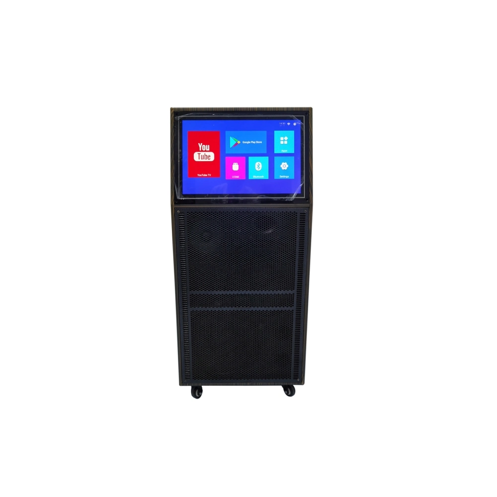 Professional Lautsprecher Tragbare kabellose Lautsprecher Holzschrank mit Touchscreen