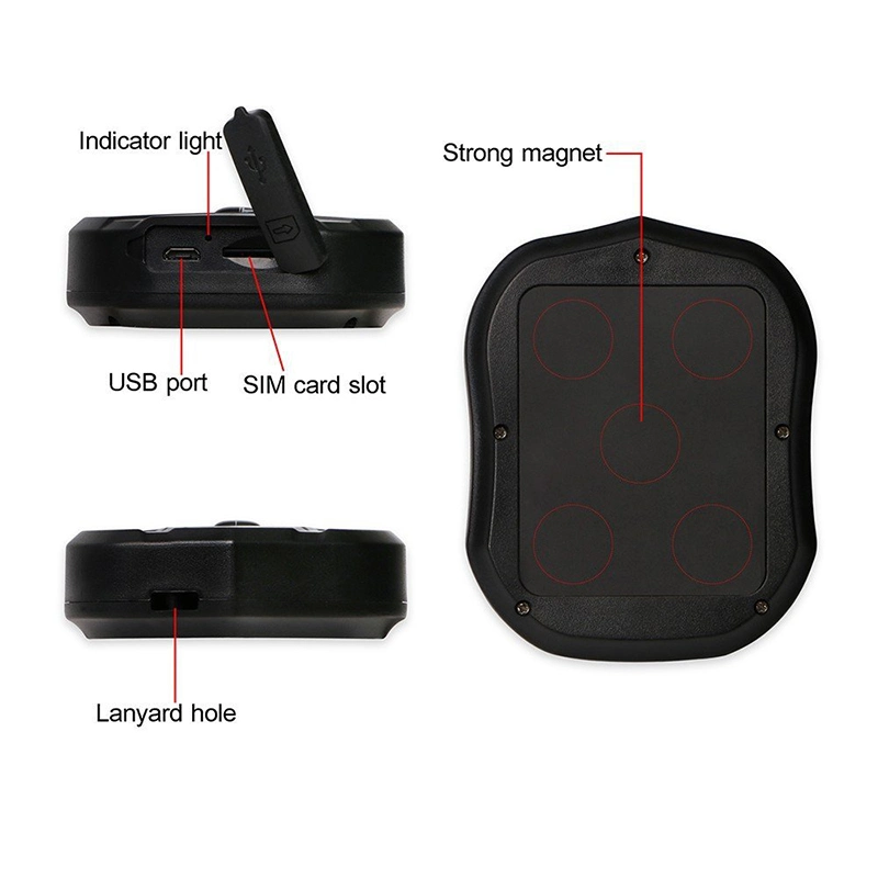 Carro Rastreador GPS Vehicle Tracking Device Localizador GSM TK905 5000mAh Standby 90 dias à prova do Magnet Monitor