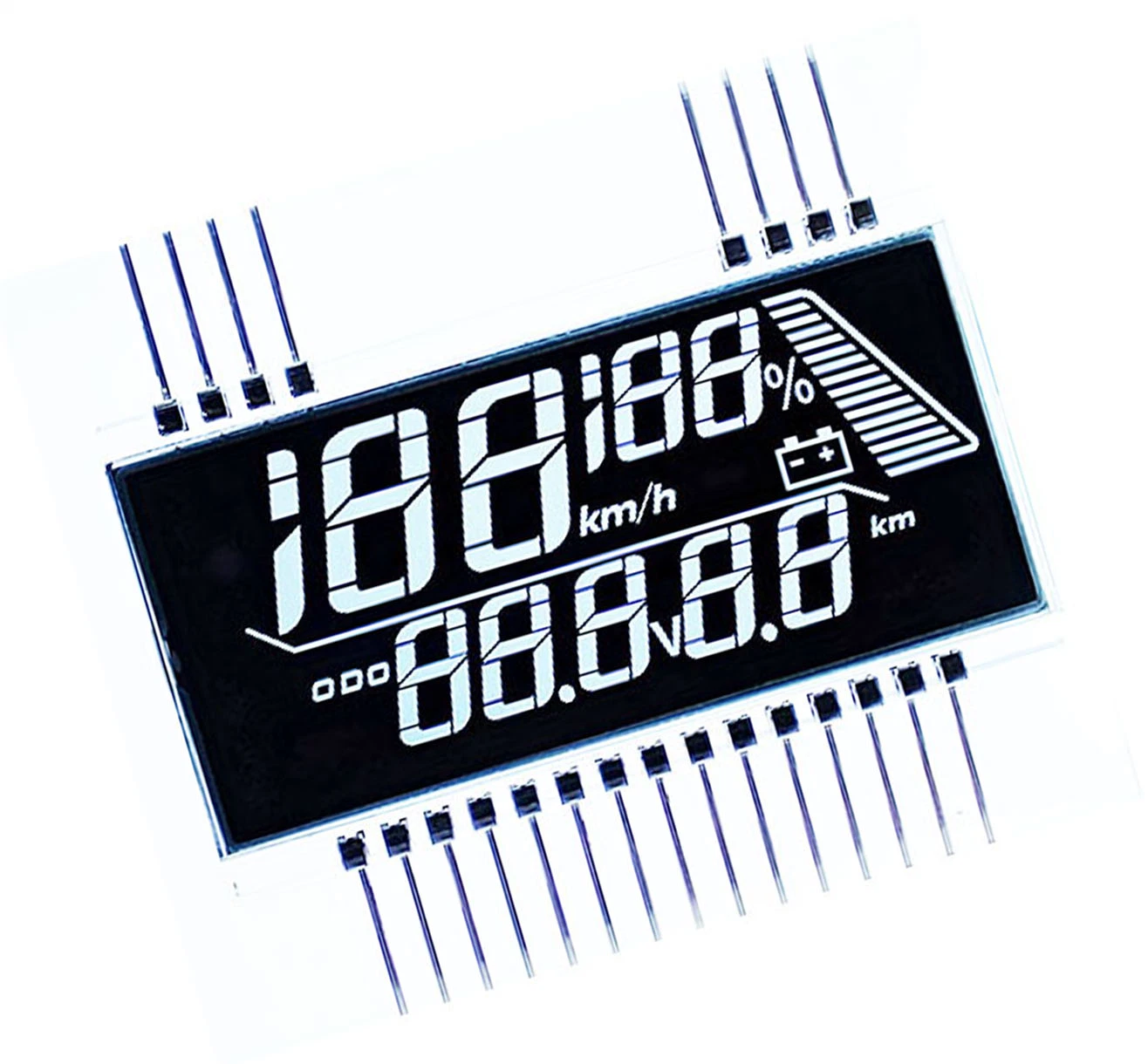 23 Pin LCD Display Negative Transmissive Va Segment LCD Display Panel for Electric Product Display