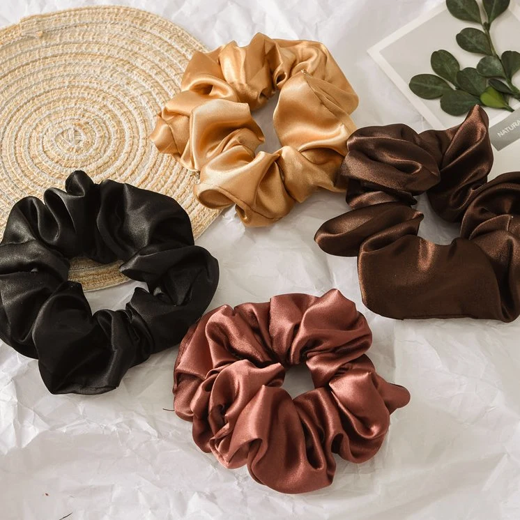 Factory Elastic Silk Hair Ties Scrunchies Mulberry Silk Hair Ties Scrunchies 22mm for Women